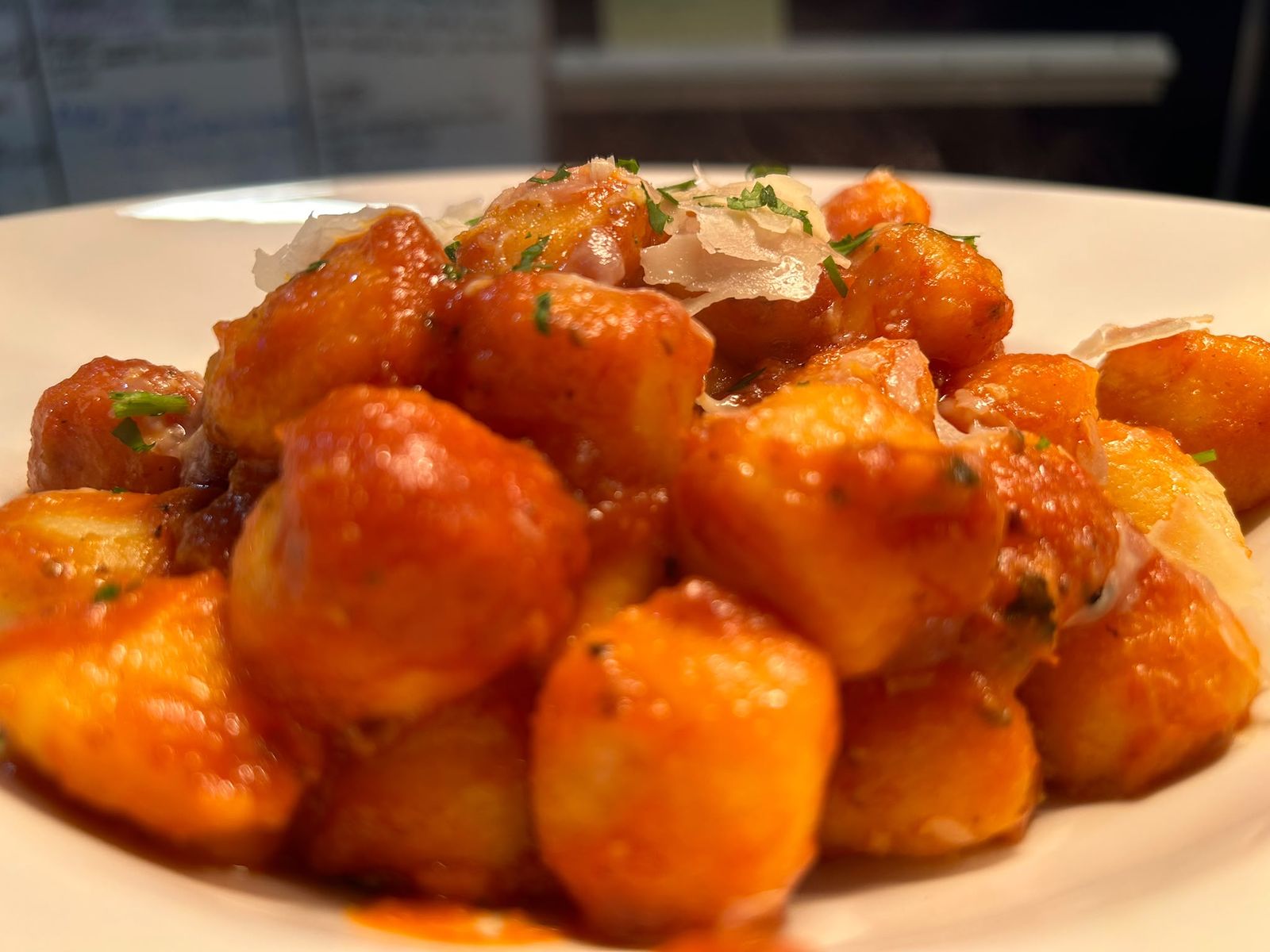 An Italian dish at La Mensa, Salamanca Place, Hobart